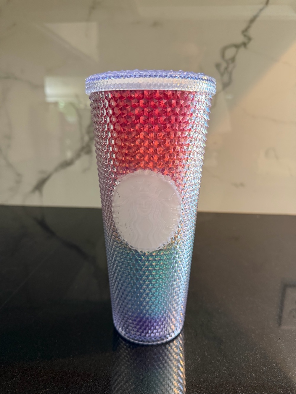 Starbucks Iridescent Studded Tumbler with White Logo
